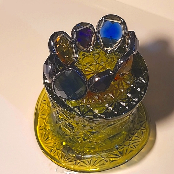 Vintage Chunky Faceted Gems Bracelet - Picture 4 of 6